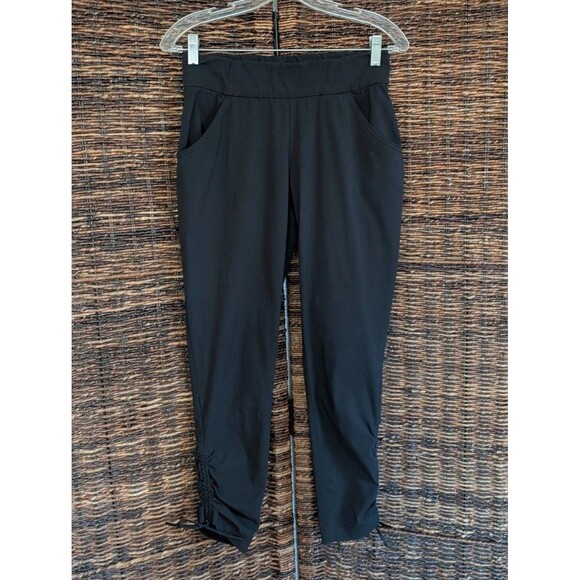 Columbia Omni Shield Athletic Pants Women's Medium Black Running Workout Cinched - Picture 1 of 7